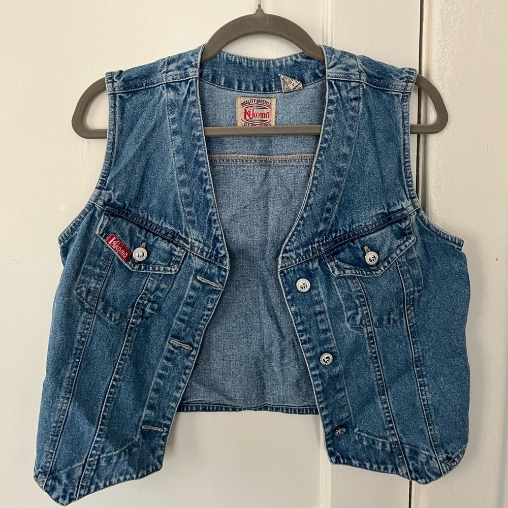 Kikomo Blue Denim Vest for Women